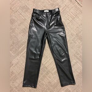 Abercrombie Curve Love Vegan Leather Pants